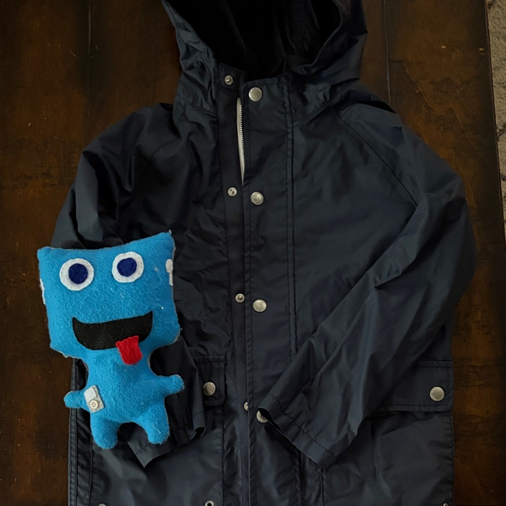 ☔️ Gap Kids Navy Blue Hooded Rain Jacket - unisex